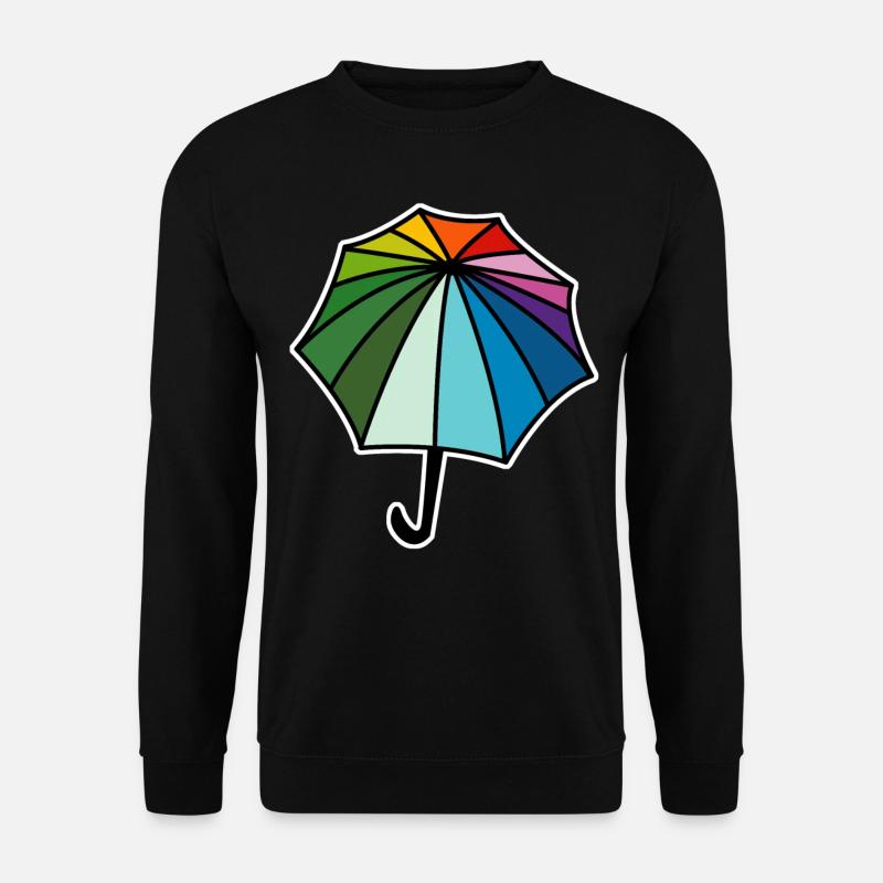 Rainbow Umbrella Umbrellas - Unisex Sweatshirt - black