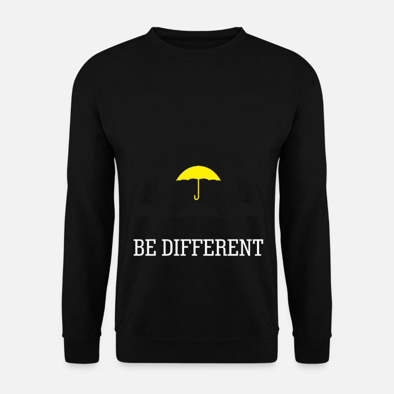 Yellow Umbrella Be different Umbrellas - Unisex Pullover - Schwarz