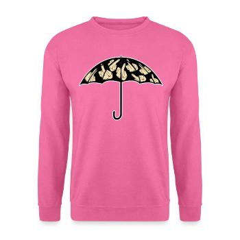 Umbrella with middle fingers Umbrellas - Unisex Pullover - Pink - Vorne