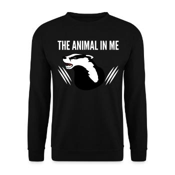 Honey Badger Honey Badgers - Unisex Pullover - Schwarz - Vorne - Alina (178cm) & Michal (187cm)