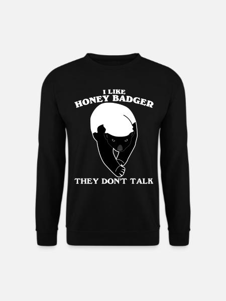 Honeybadger Honey Badgers Honey Badger - Unisex Sweatshirt - black