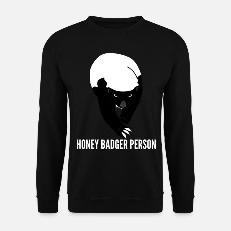 Honey Badgers Grumpy Honey Badger - Unisex Sweatshirt - black