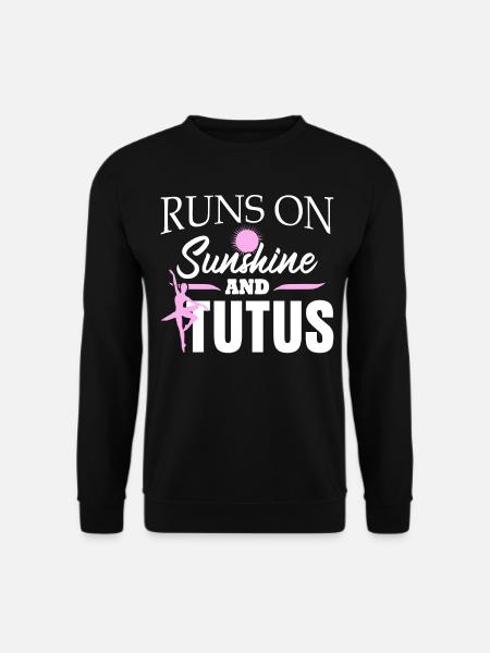 Dancing Ballerina Ballet Dancer - Unisex Pullover - Schwarz
