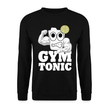 Muscles Motivation Musculation Gym - Sweat-shirt Unisexe - noir - Devant - Alina (178cm) & Michal (187cm)