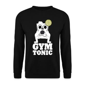 Kettlebell Gym Motivation Bodybuilding - Unisex Pullover - Schwarz - Vorne - Alina (178cm) & Michal (187cm)