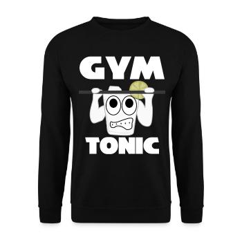 Pull-up Motivation Bodybuilding Gym - Unisex Pullover - Schwarz - Vorne - Alina (178cm) & Michal (187cm)