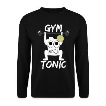 Gym Motivation Weightlifting - Unisex Sweatshirt - black - Front - Alina (178cm) & Michal (187cm)