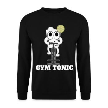 Gymnase de motivation pour le cyclisme en salle - Sweat-shirt Unisexe - noir - Devant - Alina (178cm) & Michal (187cm)