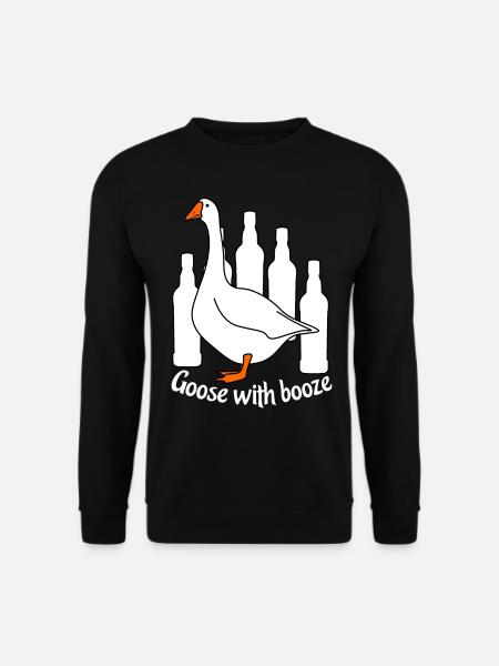 Goose with Booze - Unisex Sweatshirt - black