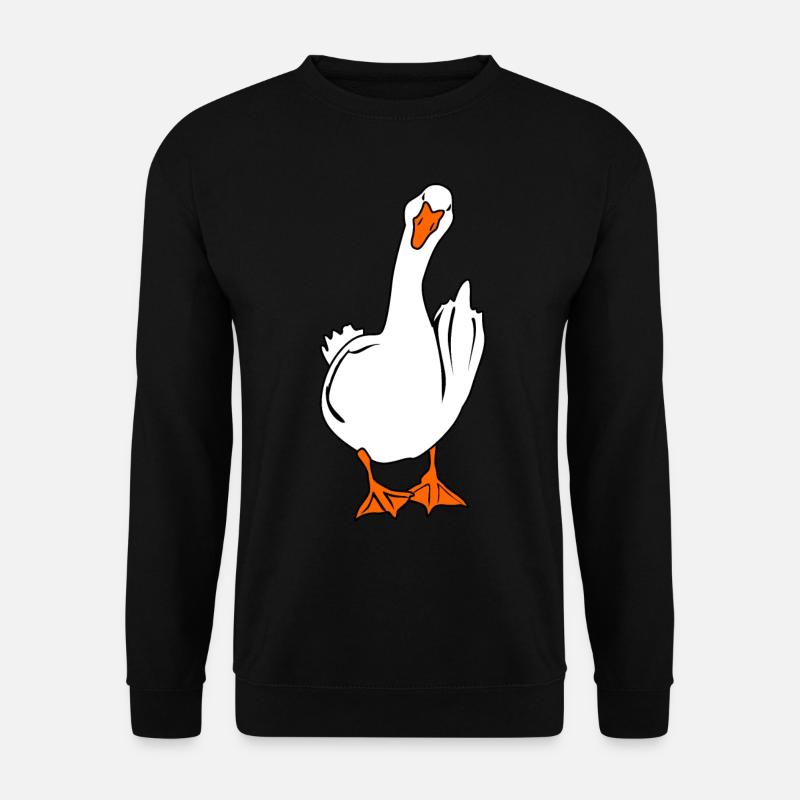 Grumpy Goose Middle Finger Geese - Unisex Sweatshirt - black