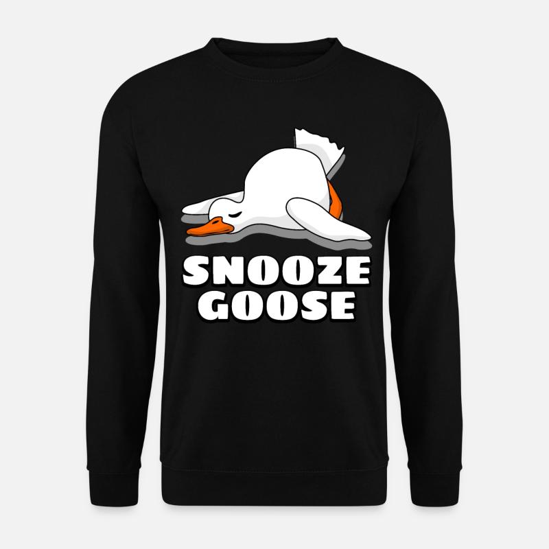 Sleeping Goose Tired Geese - Unisex Sweatshirt - black