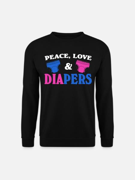 Couches Grossesse Annonce Bébé - Sweat-shirt Unisexe - noir