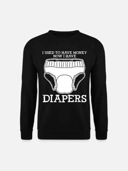 Couches Bébé Bébés - Sweat-shirt Unisexe - noir