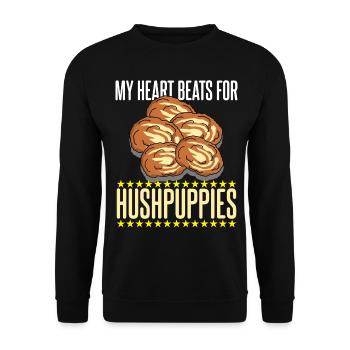 Hush Puppy Hushpuppy Hushpuppies - Unisex Sweatshirt - black - Front - Alina (178cm) & Michal (187cm)