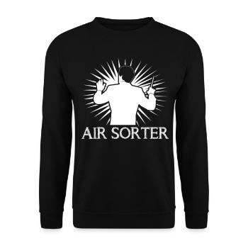 Conducting Classical Music Conductor - Unisex Sweatshirt - black - Front - Alina (178cm) & Michal (187cm)