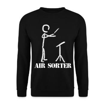 Conductor Classical Music Conducting - Unisex Pullover - Schwarz - Vorne - Alina (178cm) & Michal (187cm)