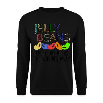 Jelly Beans Jelly Bean - Unisex Sweatshirt - black - Front - Alina (178cm) & Michal (187cm)