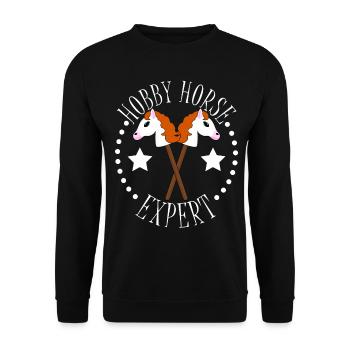 Hobby Horse Team Hobby Horsing - Sweat-shirt Unisexe - noir - Devant - Alina (178cm) & Michal (187cm)
