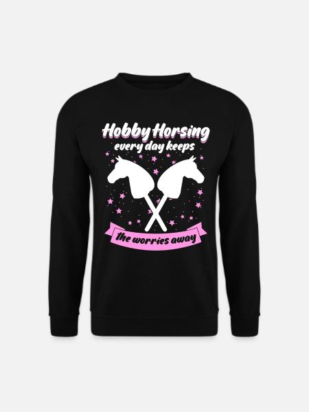 Hobby Horsing with Hobby Horse - Unisex Pullover - Schwarz
