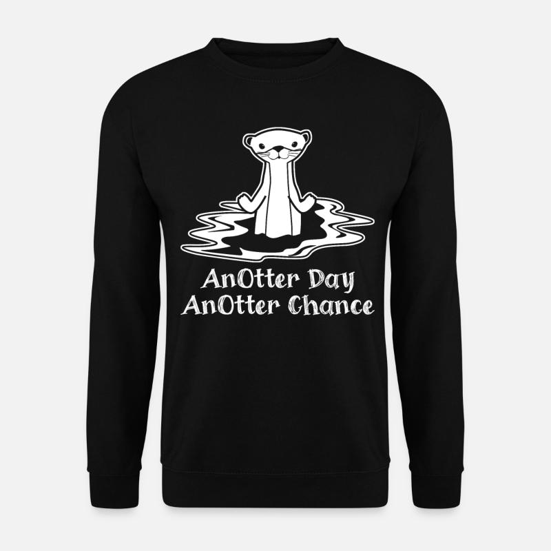 Otter Sea Otter Anotter Otters - Unisex Pullover - Schwarz