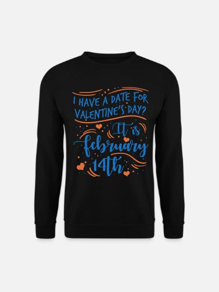 Saint-Valentin petit ami Girlfirend - Sweat-shirt Unisexe - noir