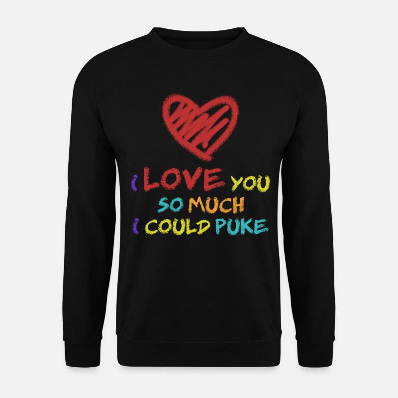 Valentine's day joke - Unisex Sweatshirt - black