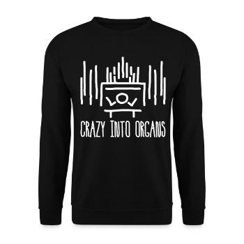 Organist Church Music Organ Player - Unisex Sweatshirt - black - Front - Alina (178cm) & Michal (187cm)