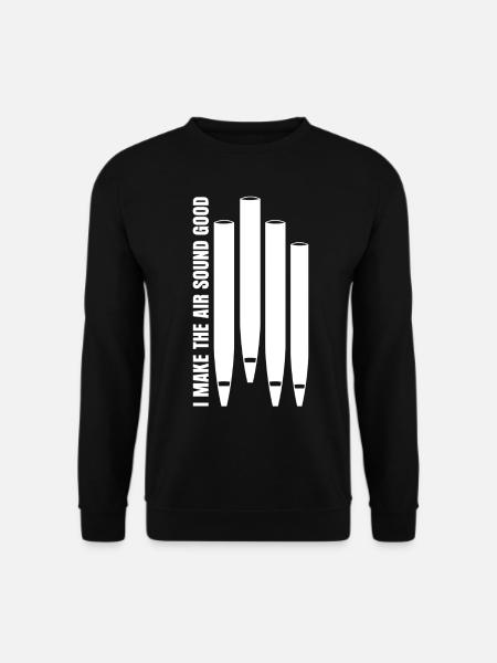 Organ Player Organist Organ Pipes - Unisex Pullover - Schwarz
