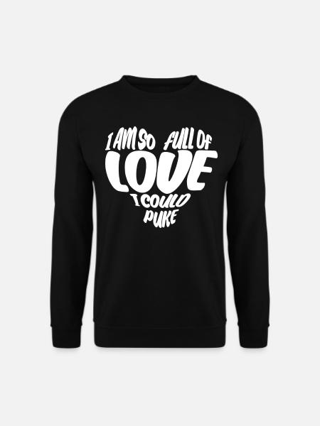 Valentine's Day Girlfriend Heart - Unisex Pullover - Schwarz