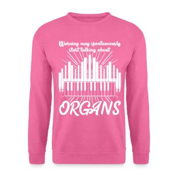 Organ Player Organist - Unisex Pullover - Pink - Vorne