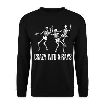 Radiology X -ray Radiologist Radiography - Unisex Pullover - Schwarz - Vorne - Alina (178cm) & Michal (187cm)