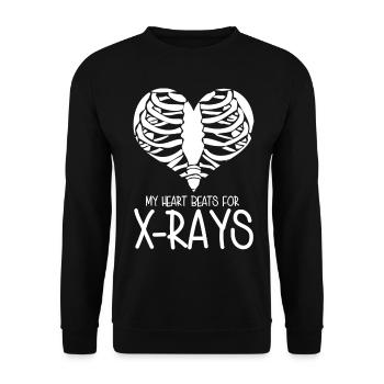 Radiologist Radiography Radiology X -ray - Unisex Pullover - Schwarz - Vorne - Alina (178cm) & Michal (187cm)