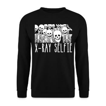 Radiography Radiology X -ray - Unisex Pullover - Schwarz - Vorne - Alina (178cm) & Michal (187cm)