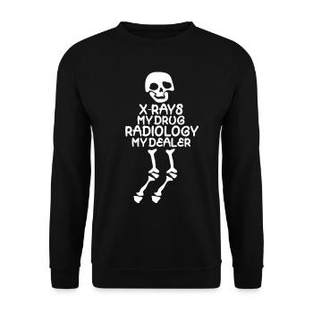 X -ray Radiologist Radiography Radiology - Unisex Pullover - Schwarz - Vorne - Alina (178cm) & Michal (187cm)