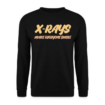 Radiographie du squelette à rayons X Radiologie - Sweat-shirt Unisexe - noir - Devant - Alina (178cm) & Michal (187cm)