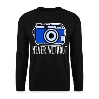 Photography Photographer Photograph - Unisex Sweatshirt - black - Front - Alina (178cm) & Michal (187cm)