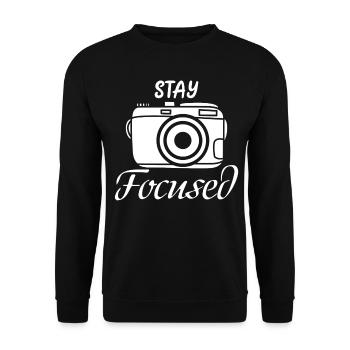 Photography Photo Camera Photographer - Unisex Pullover - Schwarz - Vorne - Alina (178cm) & Michal (187cm)