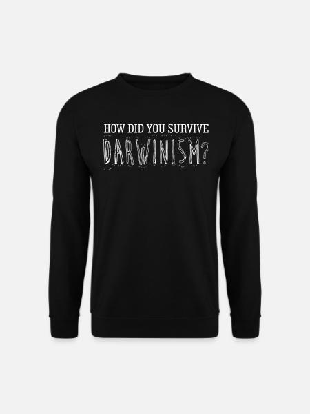 Misanthrope Darwin Award Grumpy - Unisex Sweatshirt - black