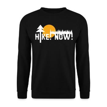 Randonneur Randonnée Trekking Plein air - Sweat-shirt Unisexe - noir - Devant - Alina (178cm) & Michal (187cm)