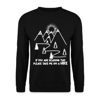 Randonneur en plein air Randonnée Trekking - Sweat-shirt Unisexe - noir - Devant - Alina (178cm) & Michal (187cm)