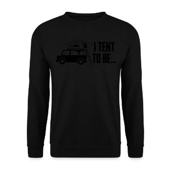 Offroad Roof Tent Camping - Unisex Pullover - Schwarz - Vorne - Alina (178cm) & Michal (187cm)
