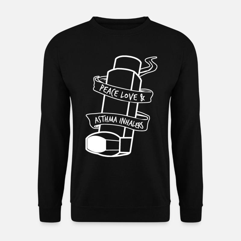 Asthma Inhaler Asthmatic - Unisex Pullover - Schwarz