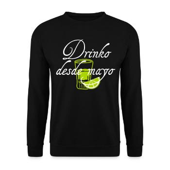Tequila Tequila Mexique - Sweat-shirt Unisexe - noir - Devant - Alina (178cm) & Michal (187cm)