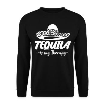 Tequila Tequila Mexico Sombrero - Unisex Pullover - Schwarz - Vorne - Alina (178cm) & Michal (187cm)