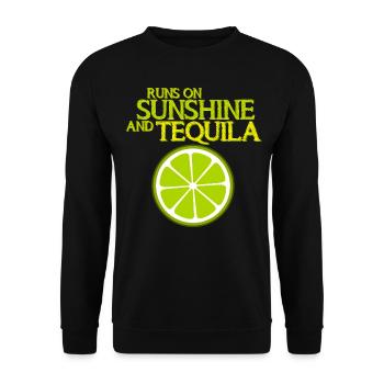Tequila Lime Tequila Mexique - Sweat-shirt Unisexe - noir - Devant - Alina (178cm) & Michal (187cm)
