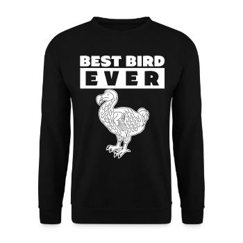 Dodo Best Bird Ever Dodos - Unisex Pullover - Schwarz - Vorne - Alina (178cm) & Michal (187cm)