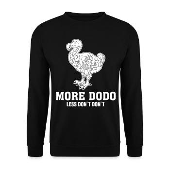 Dodo Blague Dodos - Sweat-shirt Unisexe - noir - Devant - Alina (178cm) & Michal (187cm)