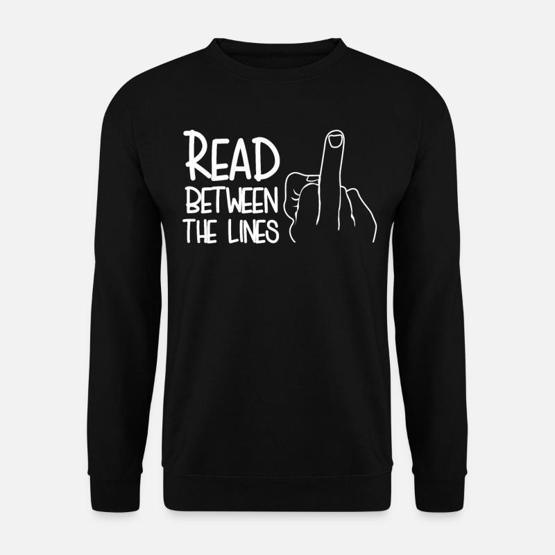 Middle Finger Misanthrope - Unisex Pullover - Schwarz
