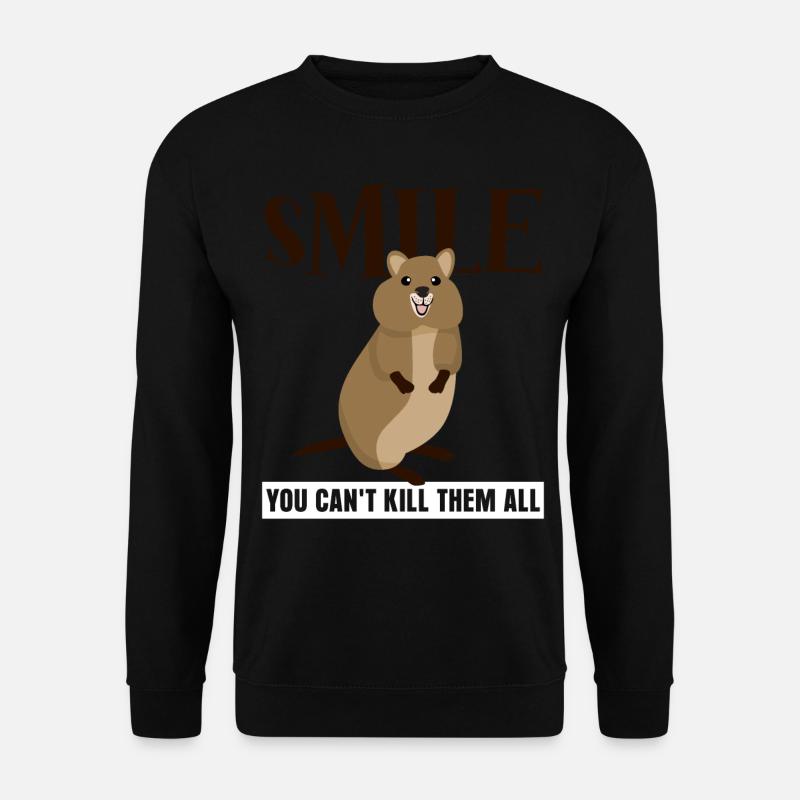 Quokkas Misantrophic Quokka - Unisex Sweatshirt - black