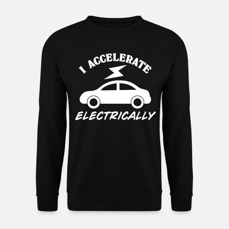 Electric Car Battery E-Car - Unisex Sweatshirt - black